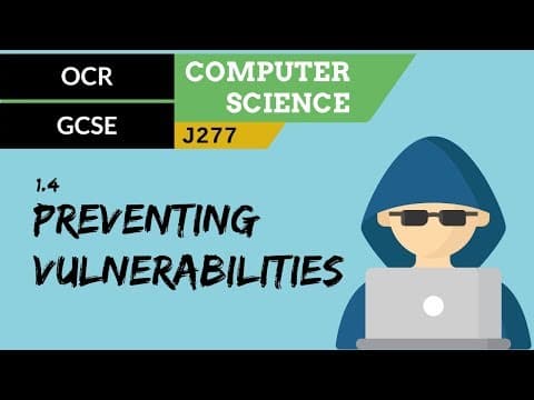 37. OCR GCSE (J277) 1.4 Preventing vulnerabilities thumbnail