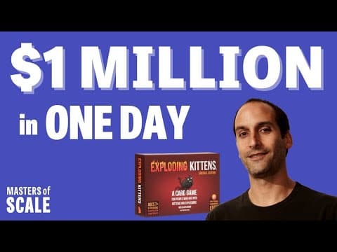 Find co-creators everywhere (with Exploding Kittens Inc.’s Elan Lee) | Masters of Scale thumbnail