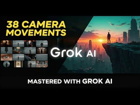 Grok AI Cinematography Masterclass 🚀 38 Cinematic Camera Movement Prompts thumbnail
