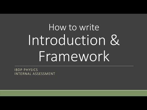 How to ace IB Phy IA? (Part 1) - How to write "Introduction" & "Framework" thumbnail