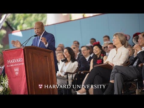 Congressman John Lewis Address | Harvard Commencement 2018 thumbnail