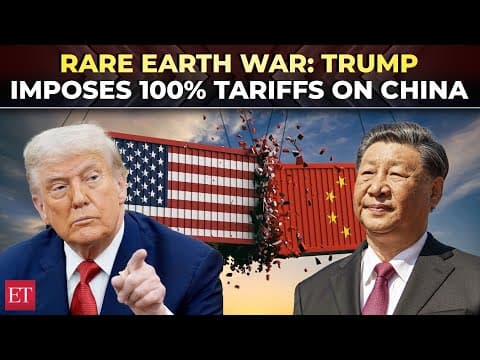 ‘Hostile move by China’: Trump hits back with 100% tariffs on rare earth minerals starting Nov 1 thumbnail