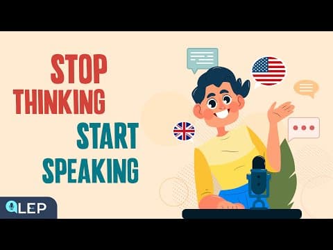 Learn English Podcast | Stop Thinking Start Speaking English | 🎧Podcast and Chill thumbnail