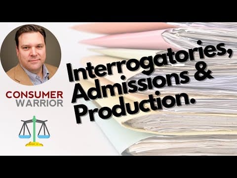 How to Respond to Written Discovery in Your Debt Collection Lawsuit (2021) thumbnail