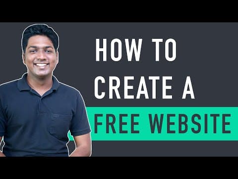 How To Create A Free Website - with Free Domain & Hosting thumbnail