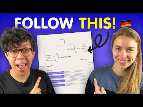 Nail your COVER LETTER in Germany [+ Template] thumbnail