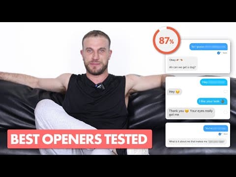 Best Tinder Openers in 2024 (Conversation Starter Experiment) thumbnail