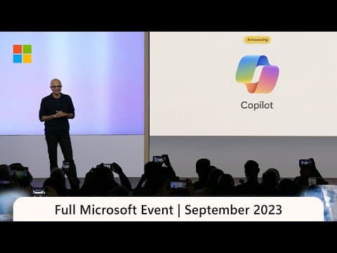 Full Event | #MicrosoftEvent September 21, 2023 thumbnail