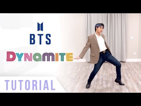 BTS - 'Dynamite' Dance Tutorial (Explanation & Mirrored) | Ellen and Brian thumbnail
