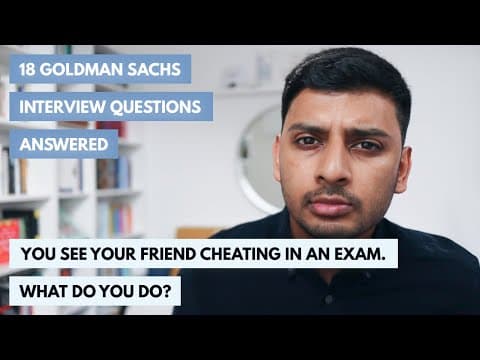 How to Answer Goldman Sachs' HireVue Interview Questions thumbnail