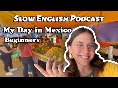 Slow English Podcast | A day in my life! 🎧 A2 English Listening Practice thumbnail