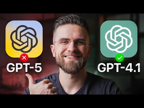 Goodbye GPT-5 — GPT-4.1 Beats It Right Now thumbnail