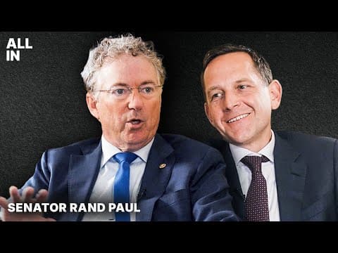 Senator Rand Paul: Tariffs, Debt, China, and a Warning for America thumbnail