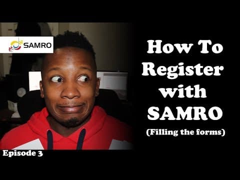 How To Register With SAMRO | Filling out the SAMRO Forms thumbnail