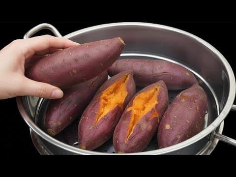 Stop boiling sweet potatoes in water! This 5-star chef trick makes them melt like butter | Click DIY thumbnail
