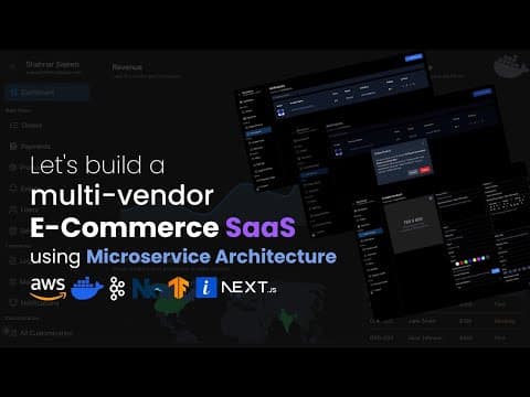 Let's build a multi-vendor E-Commerce SaaS by using Microservice Architecture, ImageKit | part (1/3) thumbnail