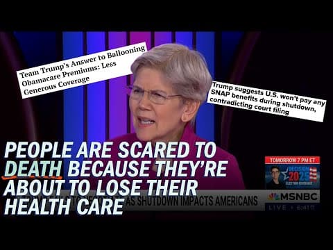 Government Shutdown and Rising Health Care Costs: Warren, Smith Sound Alarm on Fight For Americans thumbnail