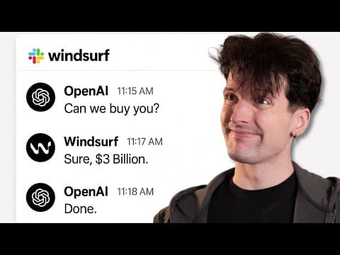 Why is OpenAI buying a VS Code fork??? thumbnail