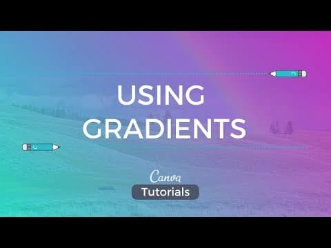 Canva Tutorial: How to Use Gradients in your Design? thumbnail