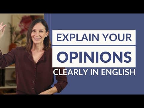 The Best Professional Connectors to Explain Your Opinions in English thumbnail