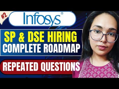 Infosys SP & DSE Biggest Hiring | Complete Roadmap | Repeated Questions thumbnail