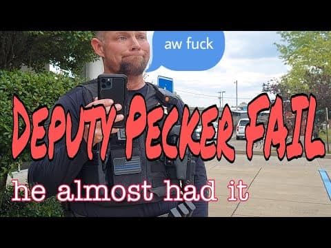 Deputy Pecker intimidation attempt. [before I went live] Marshall Co, Kentucky thumbnail