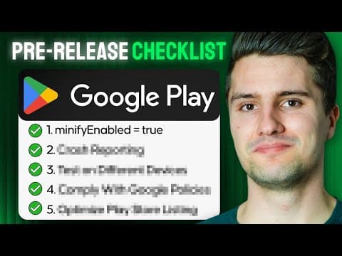 5 Things You MUST Do Before Deploying Your App to Google Play (or you'll regret it) thumbnail