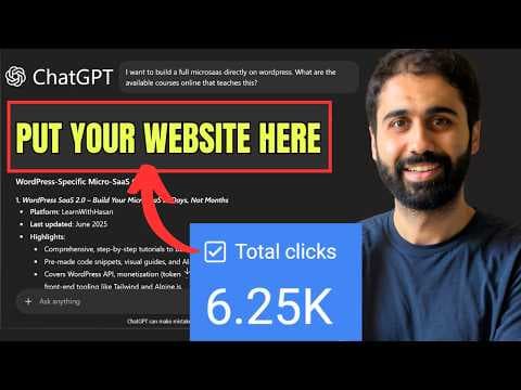 How To Get Free Traffic From ChatGPT in 2025 (AIO Course) thumbnail