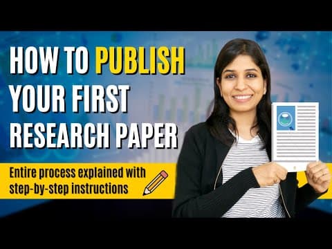How to publish your first research paper? Start to end instructions | Step by step thumbnail