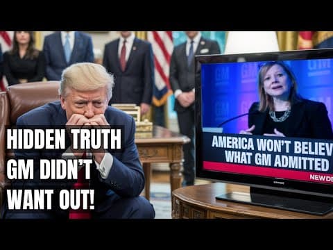 GM CEO BREAKS SILENCE — What She Just Revealed Will STUN America! Trump Tariffs Backfire, No More EV thumbnail