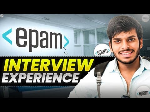 EPAM Interview Experience | How to crack EPAM thumbnail