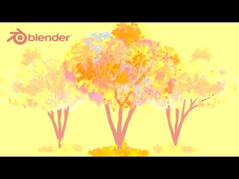 Grease Pencil Tree Tutorial in Blender 3D thumbnail