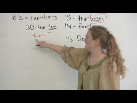 English Pronunciation: How to pronounce numbers thumbnail