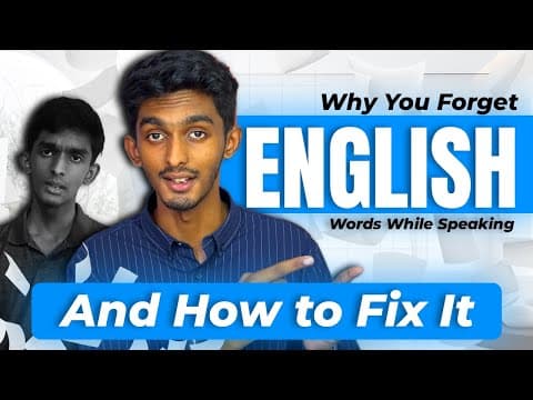 Why You Forget English Words While Speaking (And How to Fix It) ✅ thumbnail