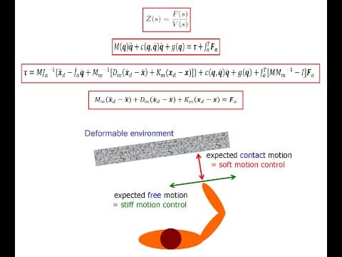 Impedance Control of Robot Motion thumbnail