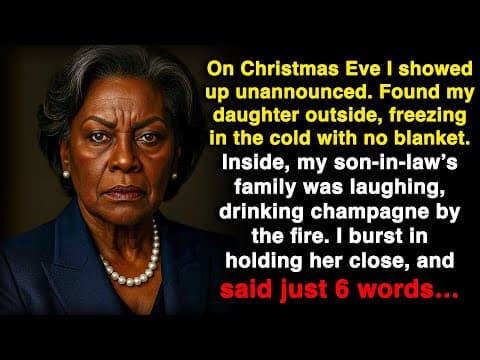 I found my daughter shivering on Christmas while his family laughed by the fireplace… thumbnail