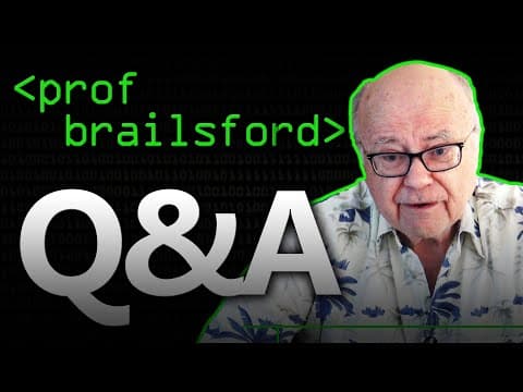 50 Years of Computer Science: Professor Brailsford Q&A - Computerphile thumbnail