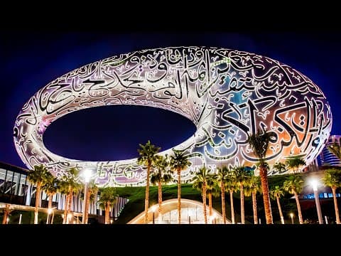 Dubai Museum of the Future Full Tour - World's Most Beautiful Building (4K Video) thumbnail