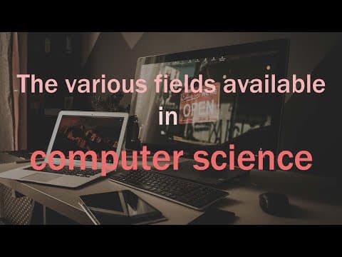 What are the various fields available in computer science thumbnail
