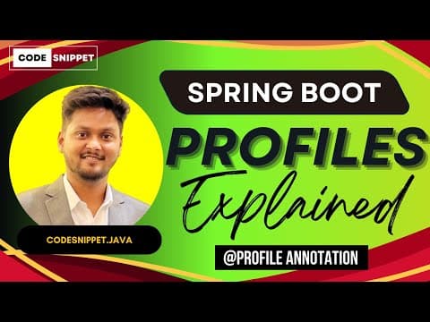 Mastering Spring Profiles: Annotations and Practical Examples Explained thumbnail