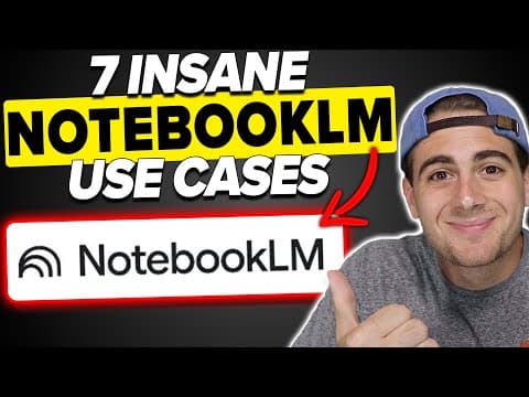 7 INSANE NotebookLM Use Cases You Should Try Today (NotebookLM Tutorial 2026) thumbnail