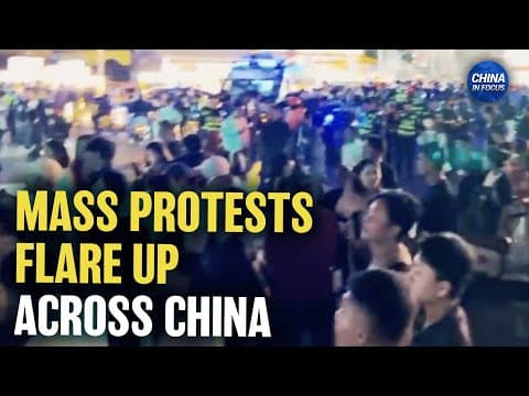 China Protests Flare Up Ahead of Regime Anniversary; China's Economy Staggering: Expert thumbnail