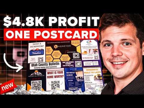 How to start a postcard ad business for under $100 thumbnail