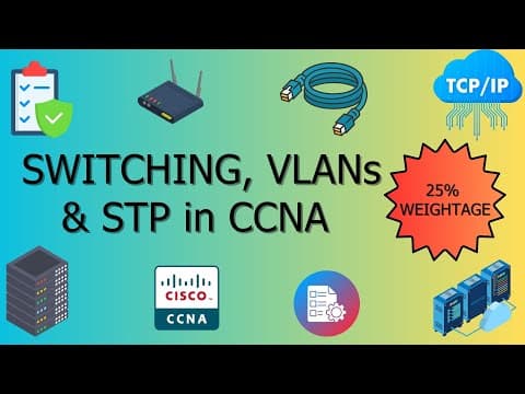25% of CCNA Covered: Switching, VLANs & STP Simplified thumbnail