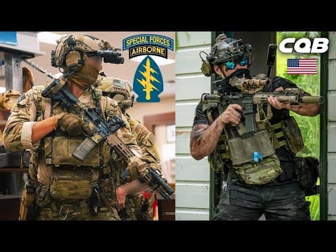 U.S. Army Special Forces Soldier Teaches Airsoft Players How To CQB! thumbnail