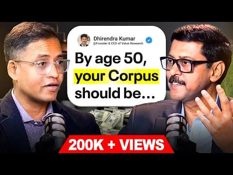 Financial Freedom by 50: How Much You Need & Where to Invest | ft. Dhirendra Kumar with Rahul Jain thumbnail