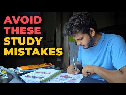 9 Study Mistakes Killing Your Progress : Stop Now! - A Senior's Guidance | Dr Anuj Pachhel thumbnail