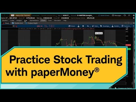 How to Use thinkorswim PaperMoney for Stock Trading thumbnail