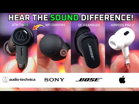 Audio Technica ATH-TWX9 vs the BEST! 🔥 vs Bose, Apple, Sony and more thumbnail