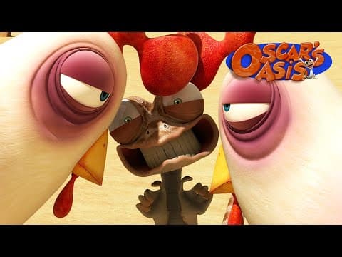 Chickens on the Loose! | Oscar’s Oasis | Funny Cartoons for Kids thumbnail